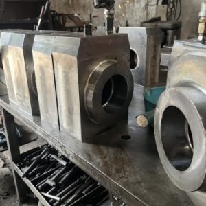 Gia công cắt gọt chi tiết lớn sau khi hàn